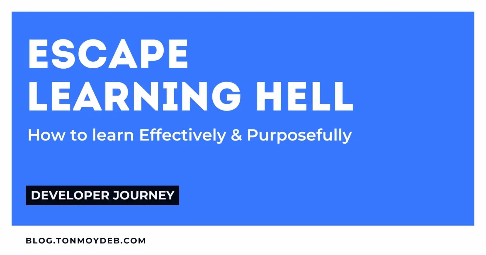 Escape Learning Hell: How to Learn Effectively and Purposefully